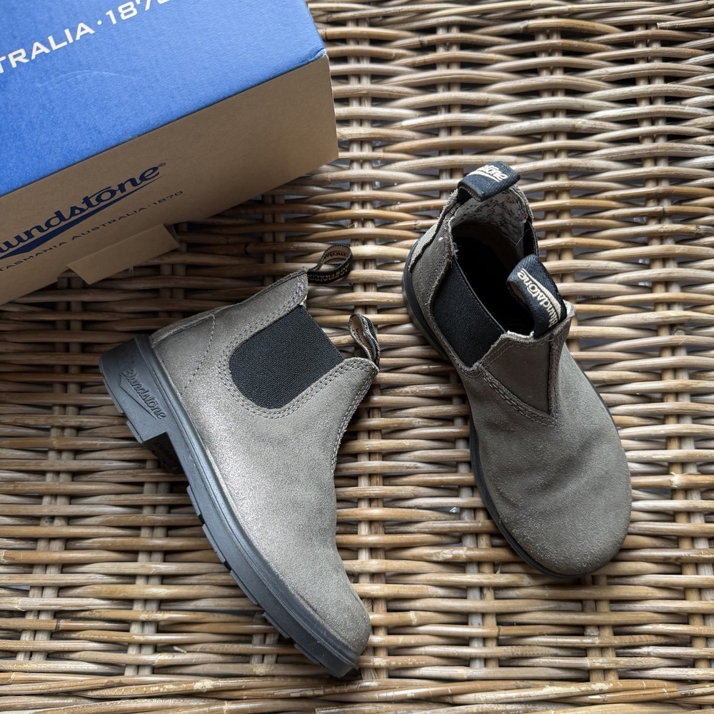 Blundstone Kids Chelsea Boots Elastic Sided  Kids Size US 12 12.5 2093 Silver